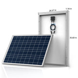 3PCS 100 Watt 12 Volt Polycrystalline Solar Panel (3 Pack)