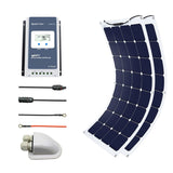 220 Watt Solar Flexible Kit w/ 30A MPPT Charge Controller (2x110W)