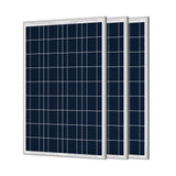3PCS 100 Watt 12 Volt Polycrystalline Solar Panel (3 Pack)