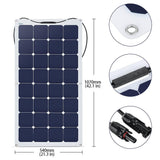 220 Watt Solar Flexible Kit w/ 20A PWM Charge Controller (2x110W)