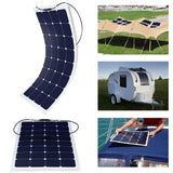 220W 2PCS 110 Watt 12 Volt Flexible Monocrystalline Solar Panel (2 Pack)