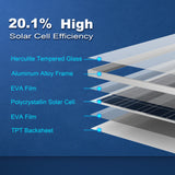 5PCS 100 Watt 12 Volt Polycrystalline Solar Panel (5 Pack)