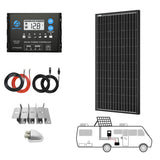 200 Watt 12 Volt  Monocrystalline Solar RV Kit w/ 20A PWM Charge Controller (200W 20A Kit)
