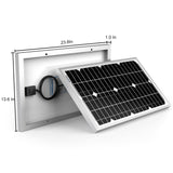 30 Watt 12 Volt Monocrystalline Solar Panel