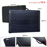 120 Watt 12 Volt Monocrystalline Foldable Solar Suitcase
