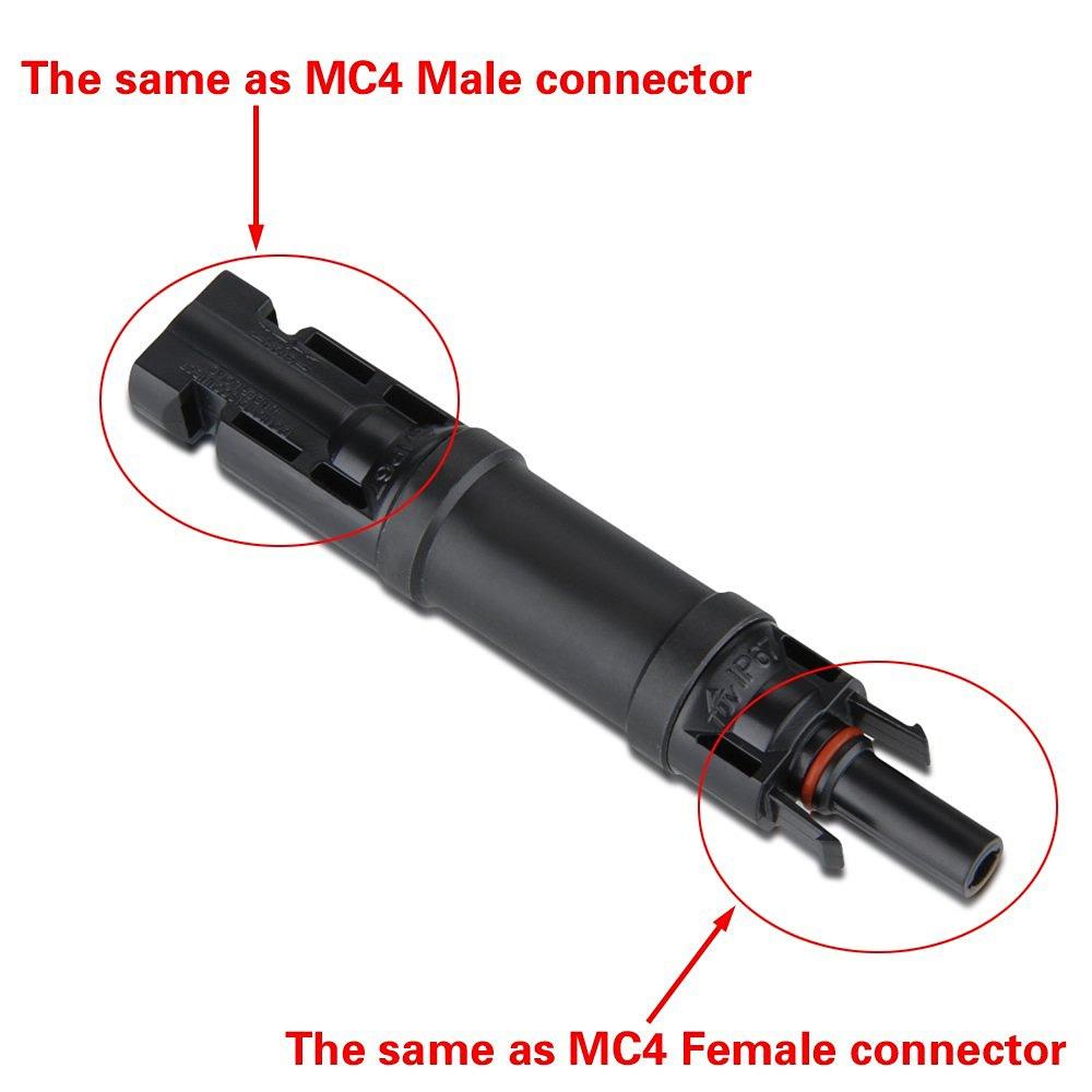 ACOPOWER 15A 4 Pair MC4 in-Line Diode Connector - acopower