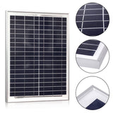 20W Polycrystalline Solar Charger for 12V Battery Charging