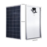 300W 12V Polycrystalline Solar RV Kit w/ 30A MPPT Charge Controller (3x100W)